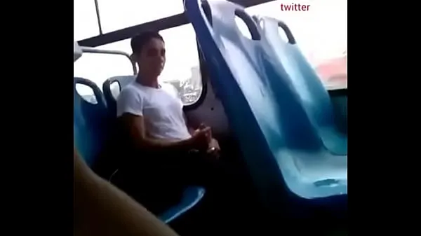 Watch cute boy jerking in bus total Tube