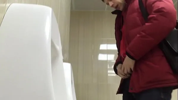 Spy Russian big dicks at urinal