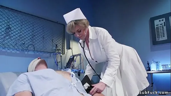 Watch Busty Milf nurse dominates male patient total Tube