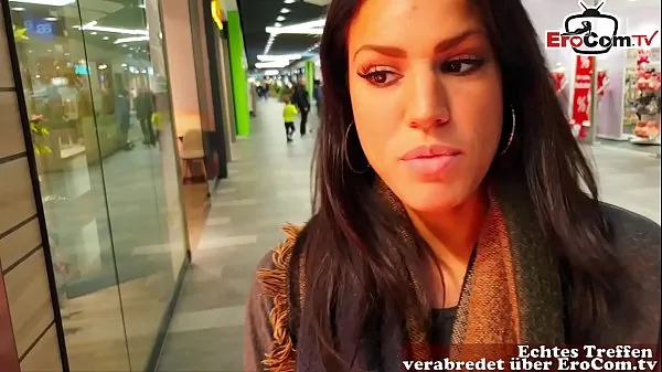 Watch German amateur latina teen public pick up in shoppingcenter and POV fuck with huge cum loads total Tube