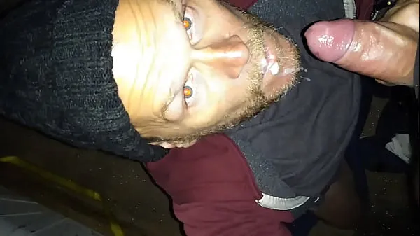 sucking Russian delivery guy in his truck first time