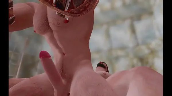 Porno gay en 3D - Un homme nu montrant sa garde est intimidé et fou de luxure