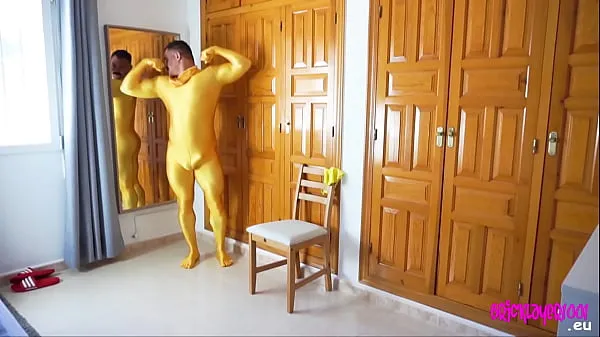 Watch muscle man in zentai suit total Tube