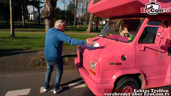 Watch Grandpa picks up German teen on the street and fucks her in the car total Tube