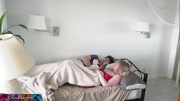 Stepmom shares a single hotel room bed with stepson