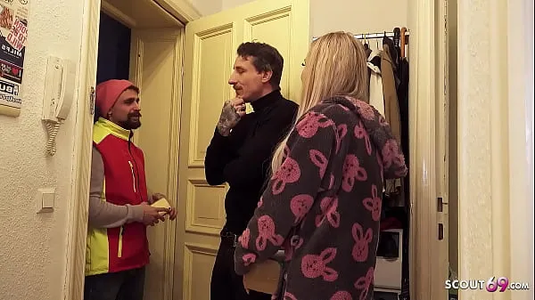 Watch German Teen Couple talk postman to Fuck his Girlfriend while he watch total Tube